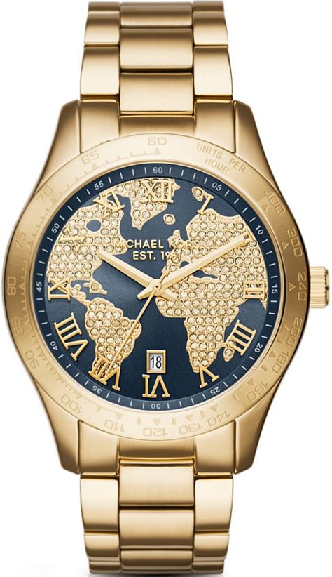 michael kors layton glitz chronograph watch gold|Michael Kors Layton Wristwatches for Women for sale .